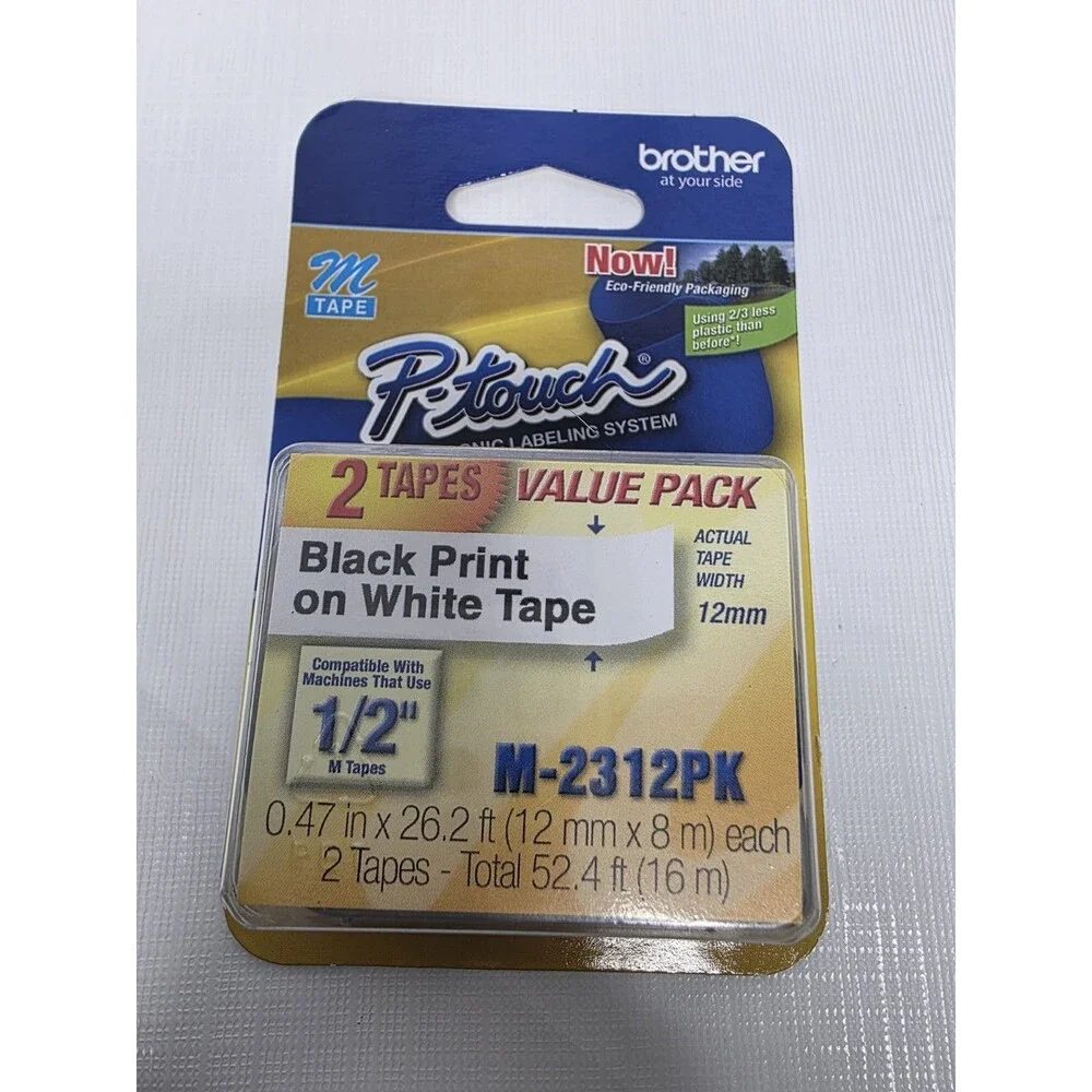 Lot of 3 Brother P-Touch M-2312PK 1/2